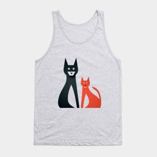 Cat and Dog - partners in crime Tank Top